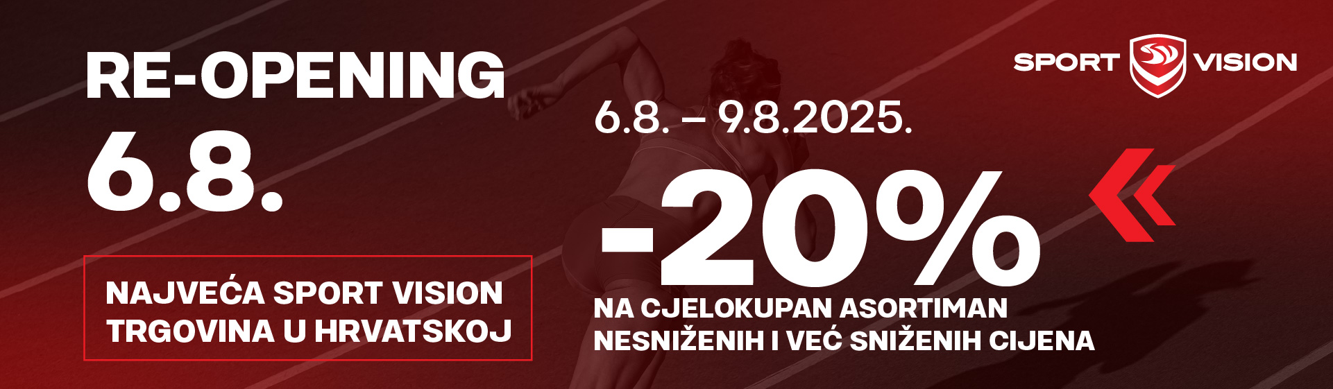 SPORT VISION OTVARA NAJVEĆU TRGOVINU U HRVATSKOJ